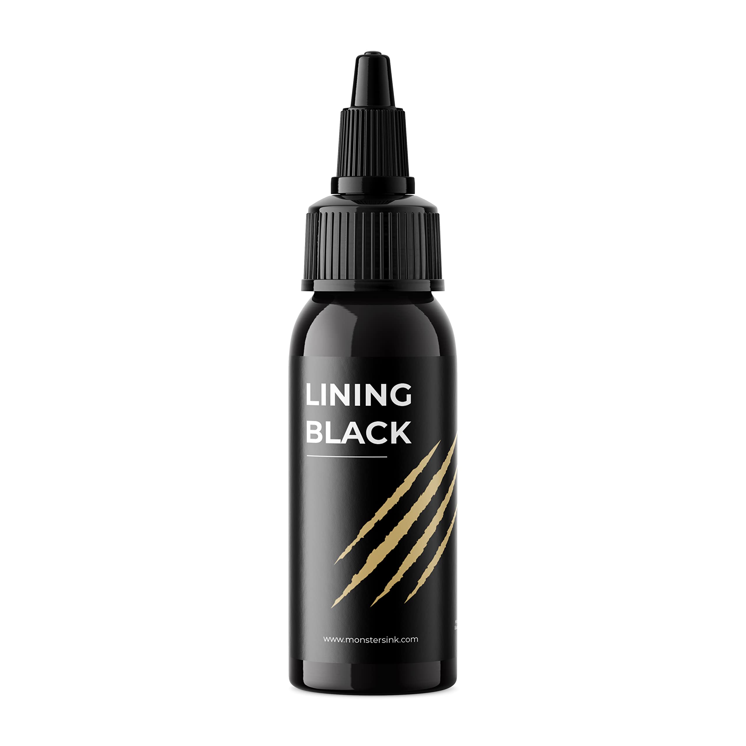 Lining Black Tattoo Ink by Monsters Ink, a Dynamic Lining Black Tattoo Ink that Creates Crisp, Solid Lines 120ml