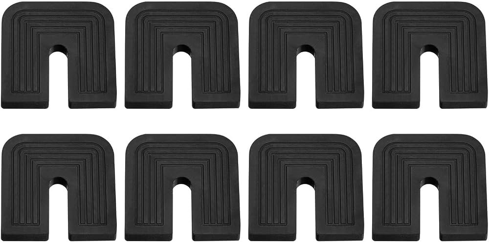 sourcing map 8 Pcs Rubber Isolator Pads U-shaped AC Condenser Shock Mount Anti