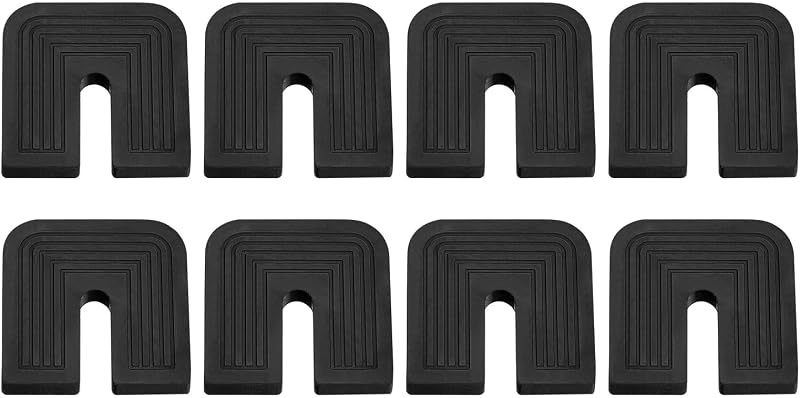 sourcing map 8 Pcs Rubber Isolator Pads U-shaped AC Condenser Shock Mount Anti
