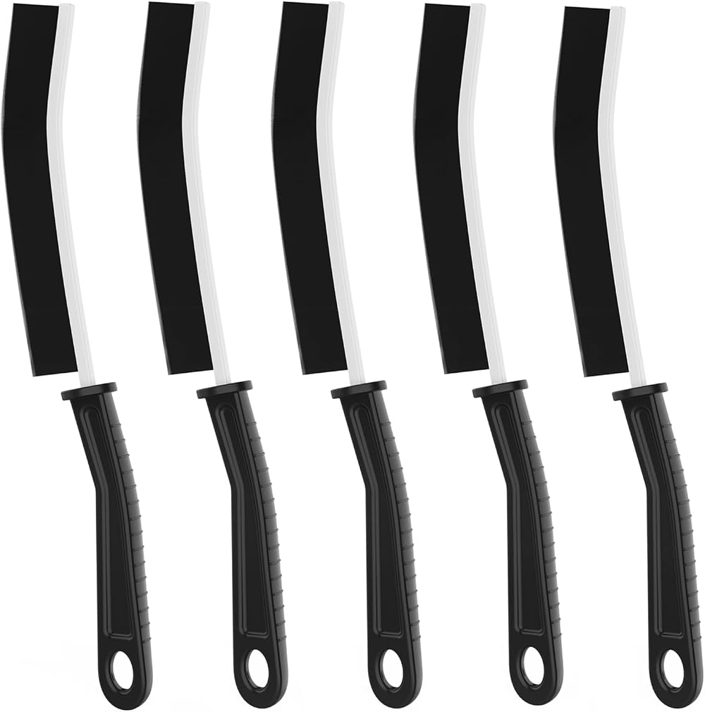 jiuhao Crevice Cleaning Brush 5Pcs Narrow Gap Scrub Tool with Wood Handle