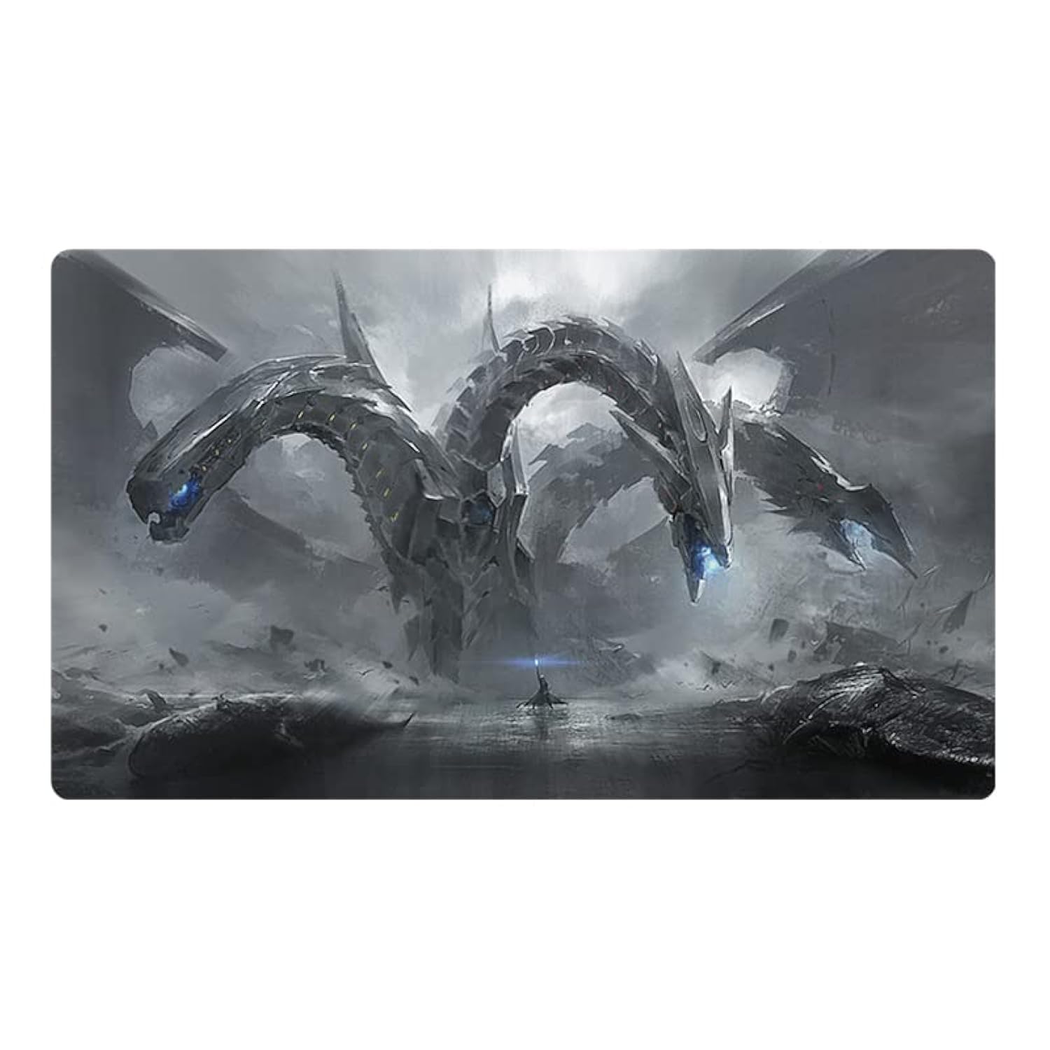 Mlikemat New Playmat Cyber End Dragon TCG CCG Trading Card Game Mat Pad No Zones+ Free Bag (ZD014-723-K)