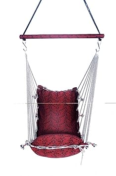 Aashi Enterprise Interior Jumbo Swing & Hammock Washable Folding Free Spring With Bearing To Rotate 360 Degree (Pink)