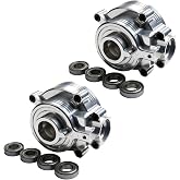 GTBRacing 7075 CNC Aluminum Gearbox Case for 1/5 RC Car Losi DBXL DBXL-E V1.0 V2.0 and MTXL Universal Gear Box Upgrade Part (7075 Silver)