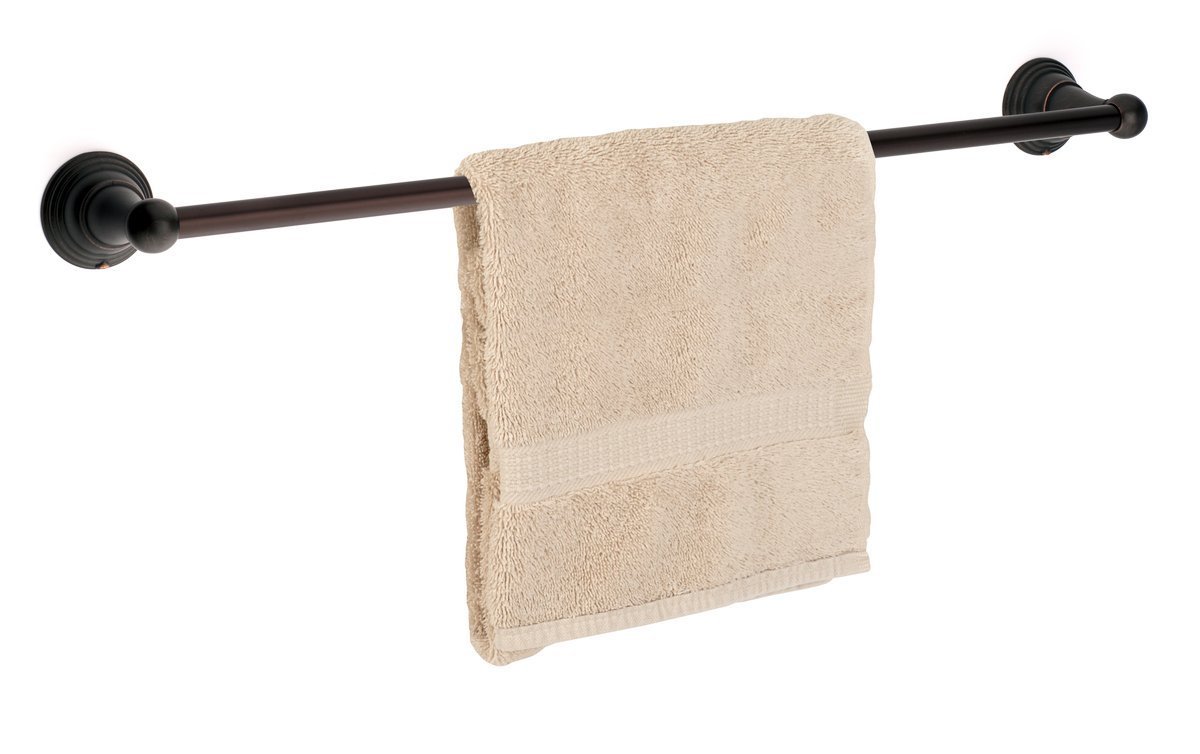 Dynasty Hardware Muirfield Towel Bar Collection Oil Rubbed Bronze (24 Inch Towel Bar)