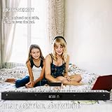 MUSTAR Digital Piano 88 Key Semi-Weighted Keyboard with Stand Case Pedal Black view 4