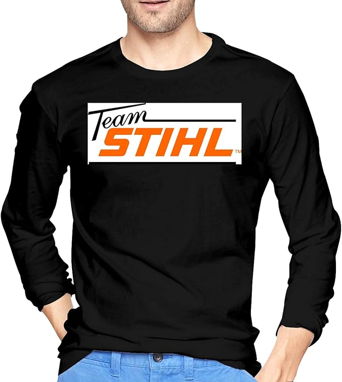 Chainsaw Logo Mans Classic Long Sleeve T Shirt Soft Cotton Round Neck T