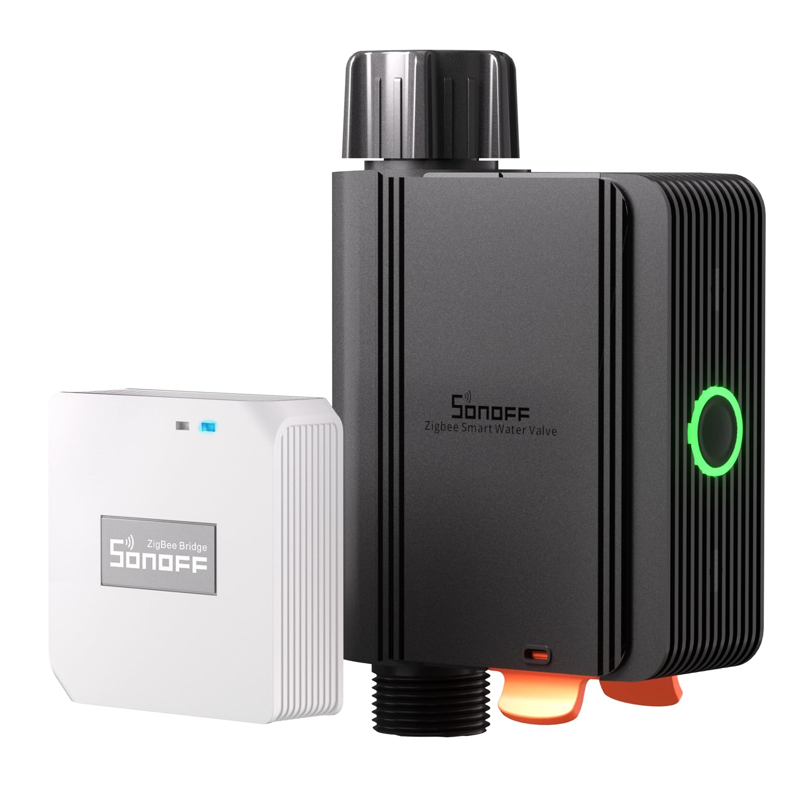 SONOFF Zigbee 3.0 Smart Watering Timer, Watering & Sprinkler Control with Zigbee Bridge Pro, APP Remote, Compatible with Alexa, Google Home, SWV-BSP & ZBBridge-P