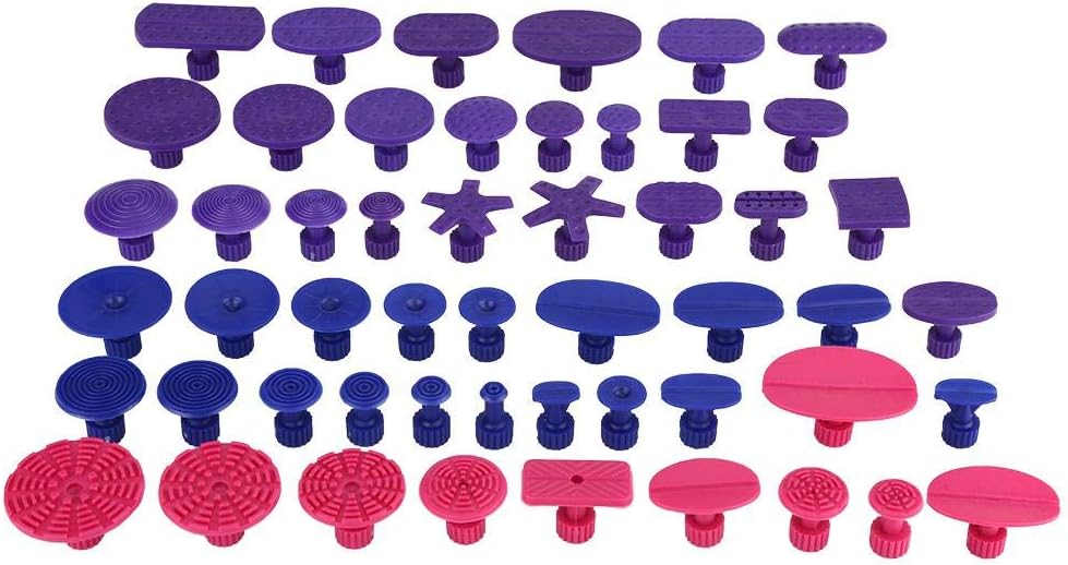 Dent Removal Tools 52 Units Car dent suction puller Auto Body Dents Removal Pulling spares Tabs Paintless Denture Repair Tools compressor kit