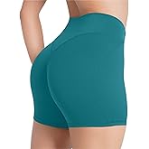 Sunzel No Front Seam High Waist Gym Shorts for Women, Squat Proof Biker Shorts with Tummy Control for Yoga Workout Running
