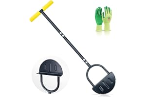 SVICCOOKQ Half Moon Edger,42.7 inch Long Handle with Saw-Tooth Blade Half Moon Edger Lawn Tool,for Garden Sidewalk Flower Beds and Landscaping, Sidewalk, Cable Burying