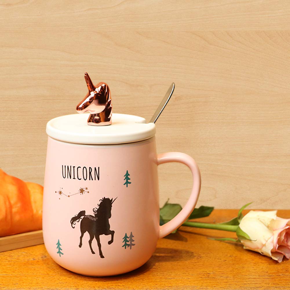 Sunddo 3d Unicorn Mug Cute Rose Gold And Pink Coffee | Desertcart Trinidad  and Tobago