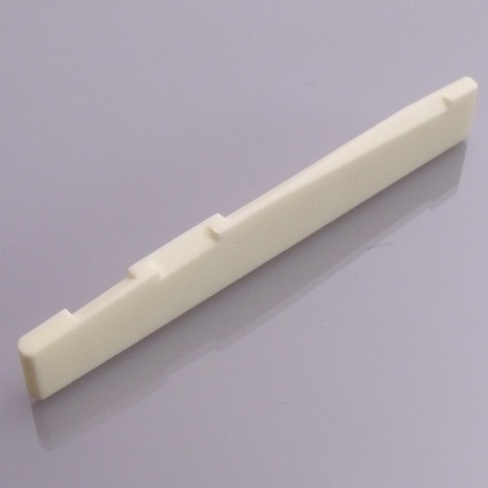 Bone acoustic guitar compensated saddle / bridge white 76mm x 3mm (9mm)