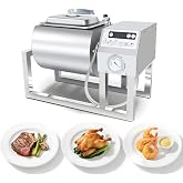 Hakka Vacuum Tumbler Marinator, 36lb/18L Meat Tumbler Marinating Machine for Jerky Sausage Bacon Stainless Steel Food-Grade Tumbling Marinator w/Bidirectional Rotation &amp; 3-Speed Contr