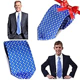 Mens Tie and Boys Tie | Designer Necktie | 100% Silk Lacrosse Design Sports Neck Tie (Crossed Lacrosse Sticks Pattern)