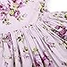 Flofallzique Girls Beach Floral Princess Dress with Rose Girl Kids Clothes（Purple） (3, Purple)