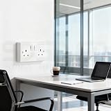 SHP 13A Double White Switched Socket 2 Gang Pattress Box Surface Mount view 9