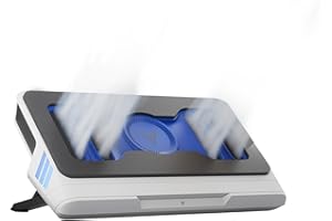 Flydigi BS1 Laptop Cooling Pad Wind-Pressure Closed-Loop Turbo-Fan (MAX 3000RPM) Dual Noise Reduction Intelligent Temperature Control 3-Angle Adjustable RGB Laptop Cooling Stand Wide Compatibility