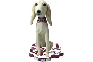 NATIONAL BOBBLEHEAD HALL OF FAME AND MUSEUM The Saluki Southern Illinois Salukis Special Edition Live Mascot Bobblehead NCAA