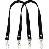 VanEnjoy Pair Genuine Leather Purses Strap Sewing Canvas Backing Bag Handles Replacement