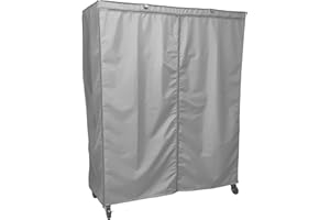 Formosa Covers Premium Wire Shelf Cover - Perfect Fit for Wire Shelving - Versatile Shelf Covers Protects & Organize - Ideal for Outdoor Storage Shelf - Wire Rack Cover - 72Wx24Dx78H Inches - Grey