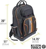 KLEIN TOOLS Tradesman Pro Extra Large 40-Pocket Electrician Tool Backpack view 4