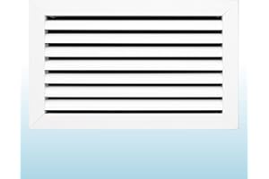 LAMINAIRE Advanced Aluminum Return Grille - 14x8 Inch Ceiling or Wall Vent Cover - Rustproof- Fixed Blades- No Louver, No Filter, without Damper.[Front Grille Size: 15.6" x 9.6"][Duct Hole Size: 14" x 8"]