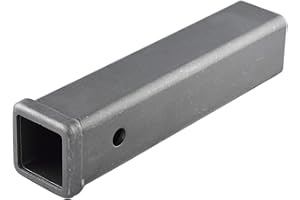 TOPTOW 64455 Trailer Hitch Weld-on Receiver Tube 2-inch X 12-inch Storage Box Combo Bar, Raw Steel Finish…