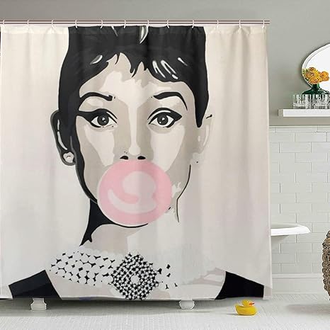 Amazon Com Shellboy Hepburn Shower Curtain Beautiful Elegant Sexy
