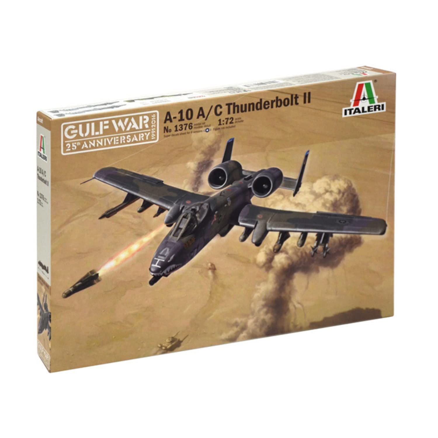 Italeri 1: 72 510001376 – A-10 Gulf War, Multicoloured, 226mm length
