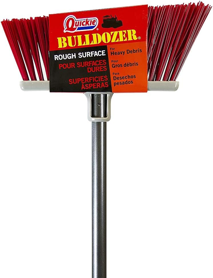 Quickie Bulldozer Rough Surface Upright Broom: Home & Kitchen