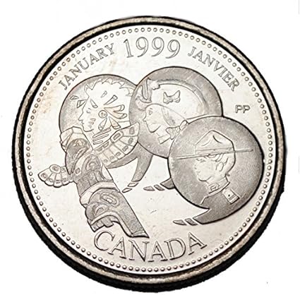 Canada 1999 January 25 Cents Unc Millenium Series Canadian Quarter Coins Amazon Canada
