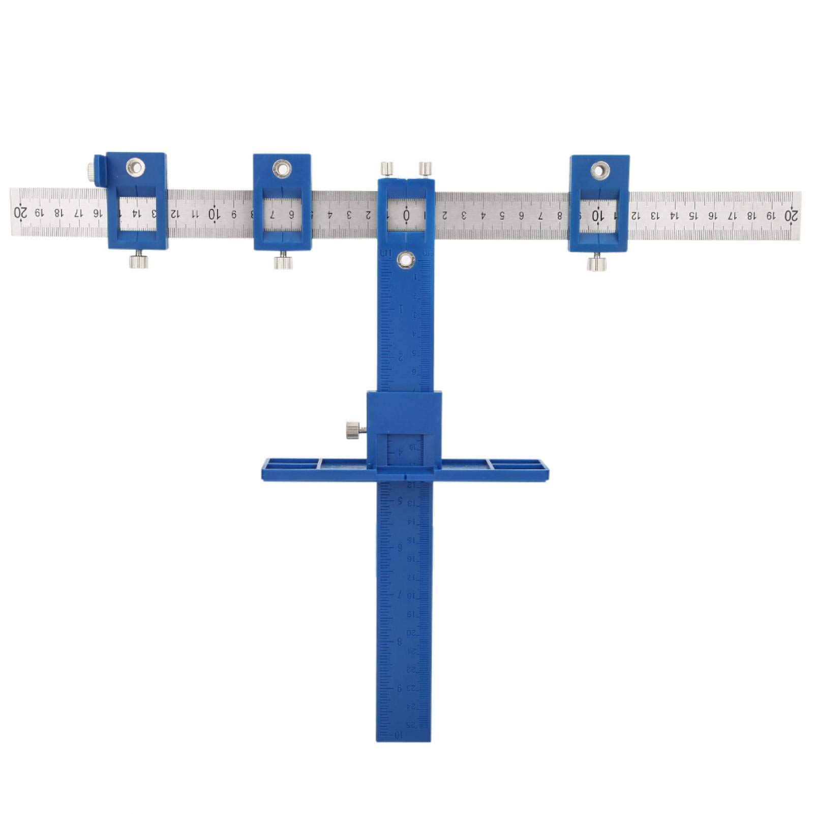 Adjustable Punch Locator,Drill Guide Sleeve Cabinet Hardware Jig Woodworking Drilling Dowelling Tool for Handles Knobs on Doors Drawer Pull