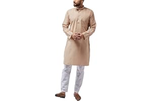 Sojanya (Since 1958, Men's Cotton Blend Only Long Kurta