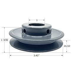 CMFG AK34-1 v Belt Pulley, 3.45 inch OD, 1 Inch