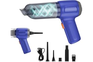 Opinta Mini Car Vacuum Cleaner Handheld Cordless Air Blower, Rechargeable Dust Buster with 15000pa High Power Portable Hand Pump/Vacuum Cleaner for Car, Home Cleaning