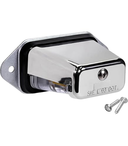2-Pack LED License Plate Lights - Chrome, Waterproof, 12V - Fits Trailers, Trucks, RVs, UTVs, ATVs & Boats - DOT Certified - View #9