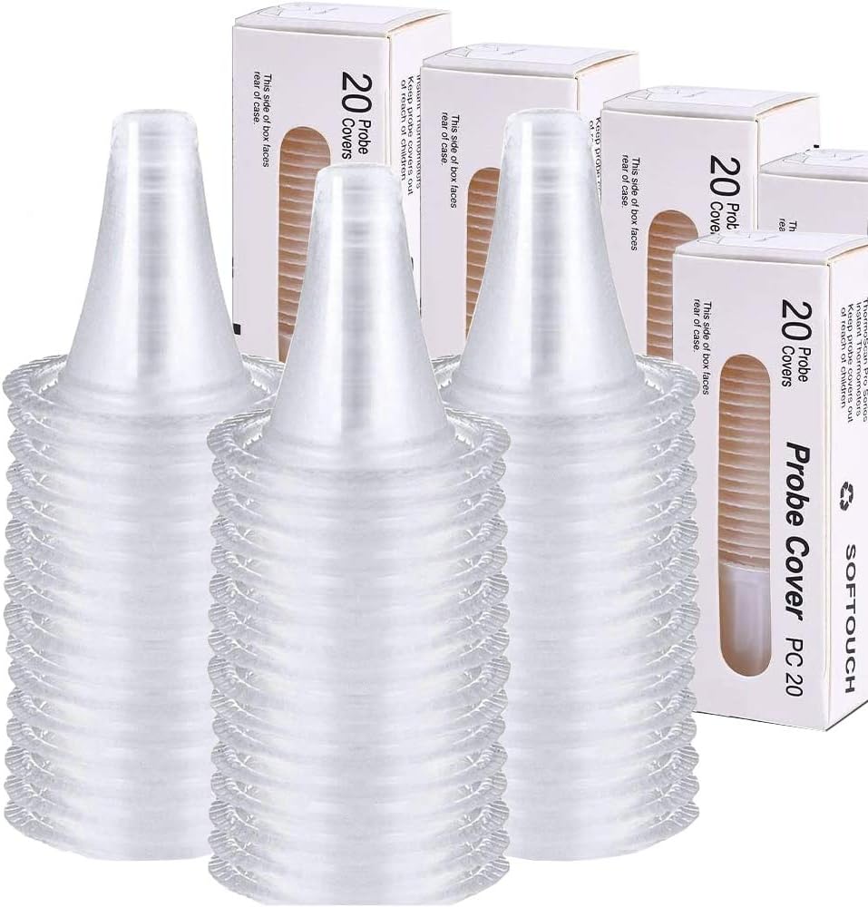 80 Ear Thermometer Covers Lens Filters Refill Caps for All Braun ThermoScan Models, BPA Free and Disposable for Braun Thermoscan