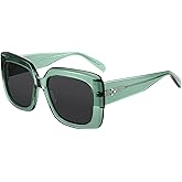 ZENOTTIC Polarized Sunglasses Women Trendy: Classic Sun Glasses Ladies UV400 Protetion - Retro Oversize Shades Squre Frame