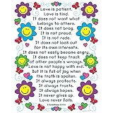 Carson Dellosa Christian The Love Verses Chart (6370)