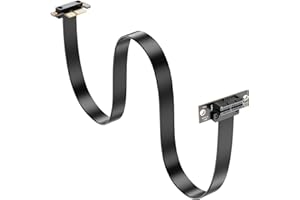 SinLoon PCIe 4.0 X1 Riser Cable 90 Degree PCI-E 1X Male to Female Riser Extension Cord (50CM)