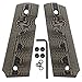 Cool Hand 1911 G10 Grips, for Full Size Government Commander, Gun Screws Included, Standard Cut, for Left and Right Handed, Finger Grooves, Ambi Safety Cut, Coyote