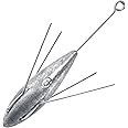 Dr.Fish 5 Pack Sputnik Sinker Spider Sinker 2oz-10oz Surf Fishing Lead Weight Pyramid Saltwater Beach Casting Sea Fishing