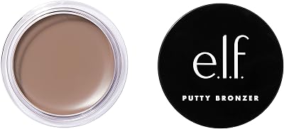 e.l.f. Putty Bronzer Creamy Pigmented Argan Oil Vitamin E 0.35 Oz Feelin’ Shady