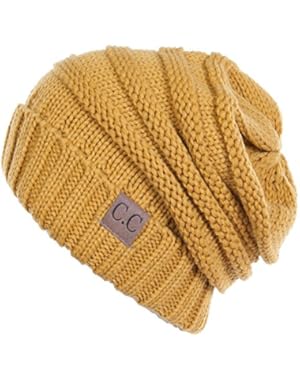 Funky Junque’s C.C. Trendy Warm Oversized Chunky Soft Oversized Cable Knit Slouchy Beanie