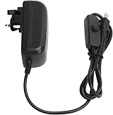 214 Power Supply 5V 3A Micro USB Adapter with Switch Button UK 100-240V view 3