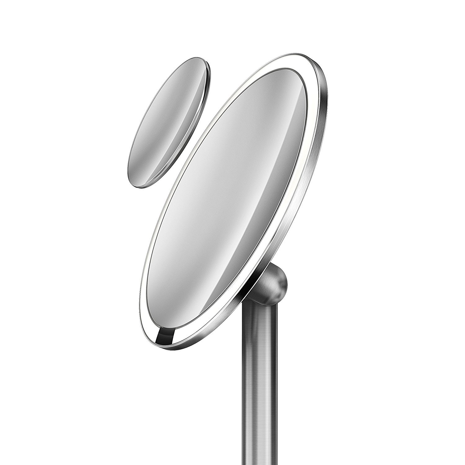 simplehuman Sensor Lighted Makeup Vanity Mirror Pro 8" Round, 5X + 10x