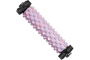 Foam Roller, 58x12cm EVA PP Deep Stretching Massage Leg Roller with Suction Cup Stand, Body Exercise Tool for Muscle Recovery