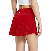 baleaf Women's Pleated Tennis Skirt Golf Skorts for Woman High Waisted Lightweight Athletic Shorts Pockets