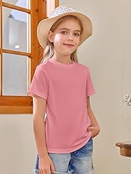 Girls Short Sleeve T Shirts Kids Summer Tops