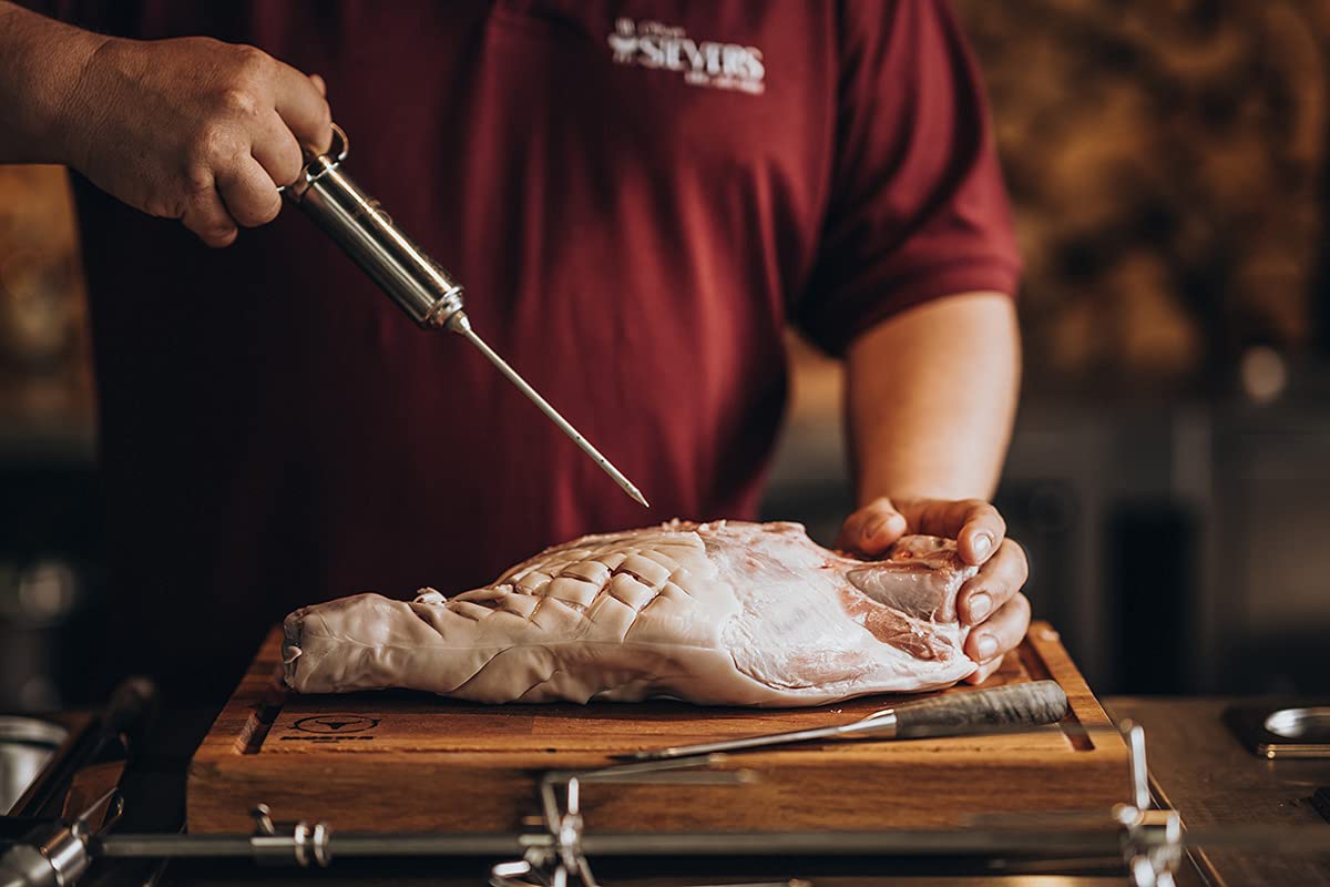 MOESTA-BBQ 10396 Spritze No.1 - Edelstahl Bratenspritze inkl. 5 Nadeln für alle Anwendungen - Edelstahl Marinadenspritze 3